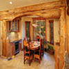 log home dining room